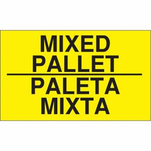 TAPECASE 16V057 Etikett mit Anleitung zur Handhabung, gemischte Palette/Paleta Mixta, 5 Zoll Etikettenbreite | CU4YTM