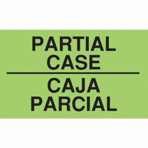TAPECASE 16V063 Instructional Handling Label, Partial Case/Caja Parcial, 5 Inch Label Width | CU4YUQ