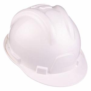 TASCO 100-12000 Hard Hat, Front Brim Head Protection, ANSI Classification Type 1, Class E, White | CU4ZAL 45EU11