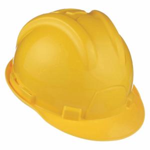 TASCO 100-32000 Hard Hat, Front Brim Head Protection, ANSI Classification Type 1, Class E, Yellow | CU4ZAM 45EU13