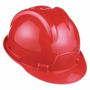 TASCO 100-42000 Hard Hat, Front Brim Head Protection, ANSI Classification Type 1, Class E, Red | CU4ZAK 45EU14