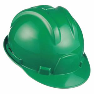 TASCO 100-52000 Hard Hat, Front Brim Head Protection, ANSI Classification Type 1, Class E, Green | CU4ZAH 45EU15