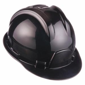 TASCO 100-82000 Hard Hat, Front Brim Head Protection, ANSI Classification Type 1, Class E, Black | CU4ZAG 45EU18