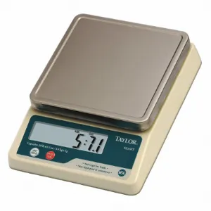 TAYLOR TE10FT Bench Scale, 11 lbs. Capacity, 5 3/8 Inch Surface Depth, 5 3/8 Inch Surface Width | CH9RDH 3NZH1