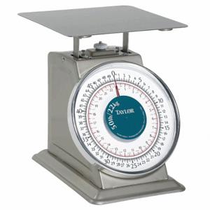 TAYLOR THD50 Dial Scale, 50 Lb Wt Capacity, 8 3/4 Inch Weighing Surface Dp | CU4ZAX 14F322