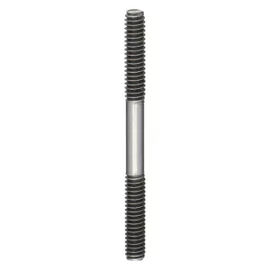 TE-CO 40977 Double End Threaded Stud, 3/4-10 Thread Size, 6 Inch Overall Length, 2Pk | AD8NAB 4LB87