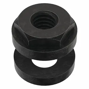 TE-CO 41903 Spherical Nut, 12L14 Grade Black Oxide, 3/8-16 Thread Size | AC4BUF 2YHF9