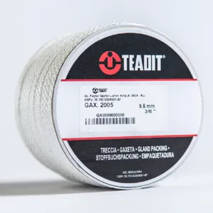 TEADIT P2005.78 Compression Packing Seal, 2005, 7/8 Inch Size, Dry PTFE | CN7FMU