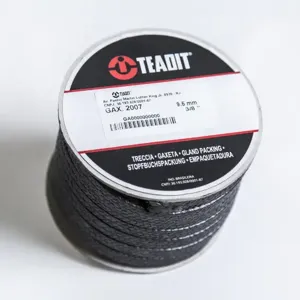 TEADIT P2007.916 Compression Packing Seal, 2007, 9/16 Inch Size, Expanded PTFE with Graphite | CN7FPE