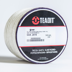 TEADIT P2019.716 Compression Packing Seal, 2019, 7/16 Inch Size, Synthetic with PTFE Impregnation | CN7FQD