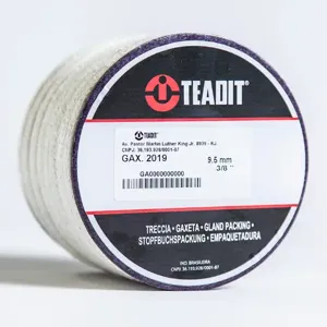 TEADIT P2019.14 Compression Packing Seal, 2019, 1/4 Inch Size, Synthetic with PTFE Impregnation | CN7FQA