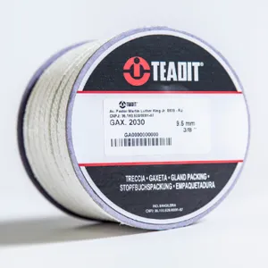 TEADIT P2030.58 Compression Packing Seal, 2030, 5/8 Inch Size, Meta-Aramid with PTFE Impregnation | CN7FRH