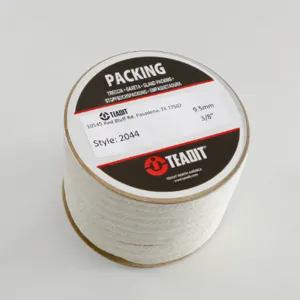 TEADIT P2044.38 Compression Packing Seal, 2044, 3/8 Inch Size, Spun Kevlar with PTFE Impregnation | CN7FRR