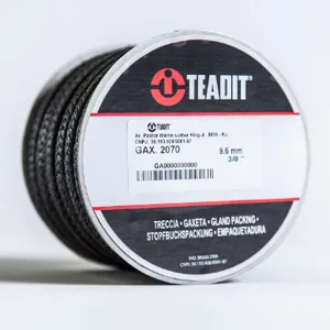 TEADIT P2070.716 Compression Packing Seal, 2070, 7/16 Inch Size, Egk (Expanded Graphite with Aramid Core) | CN7FTF