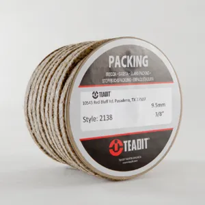 TEADIT P2138.1 Compression Packing Seal, 2138 1 Inch Size, Ramie Yarn with Impregnantion (Marine Grade) | CN7FUN