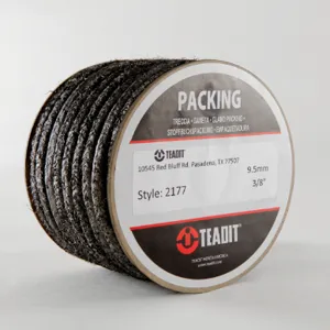 TEADIT P2177.716 Compression Packing Seal, 2177, 7/16 Inch Size, Graphited Ramie Yarn (Marine Grade) | CN7FUV