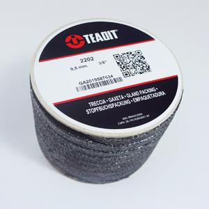 TEADIT P2202.516 Compression Packing Seal, 2202, 5/16 Inch Size, Foil Graphite with Carbon Corners | CN7FVF