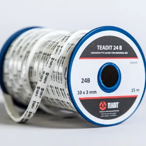 TEADIT SL24B.15.38 Joint Sealant Tape, 3/8 Inch X 15 Feet Size, Expanded PTFE | CN7KNY