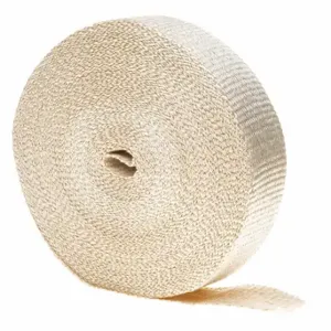 TECHFLEX HFN2.00NT100 Exhaust Header Wrap 100 Ft Lg, Fiberglass, Off White | CU4ZBJ 62WP15