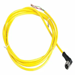 TELEMECANIQUE SENSORS XZCPV1965L2 Cordset 6.56 Feet Yellow 250vac/300vdc | AF6GYY 19MJ39