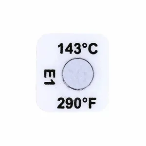 TEMPIL 26292 Non Reversible Temp Indicator, Vertical Strip, 1 Point, 290 Deg. F, 1000Pk | CJ2XJP 52HR45