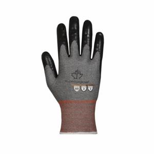TENACTIV S21TXUFN-10 Work Gloves, XL 10, ANSI Cut Level A9, Palm, Dipped, Nitrile, Gray, 1 PR | CU6FHK 793WA5