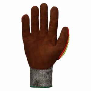 TENACTIV STAGBLPVBM Work Gloves, M 8, Leather Palm Knit Glove, TenActiv Cowhide, ANSI Impact Level 1, 1 PR | CU6FHC 793WJ7