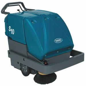 TENNANT M-S10 Walk Behind Sweeper, Battery-Operated, 24V, 34 Inch Cleaning Path Width | CH6QNP 4VDW7