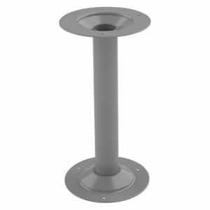 TENNSCO LBP-1 MED GRAY Bench Pedestal, 8 1/4 Inch x 16 1/4 in, Steel, Gray, Enamel, Round Post Pedestal | CU6FVA 8TKU8
