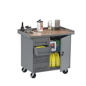 TENNSCO MB-1-2542 Mobile Workbench, 4 Drawer, Cabinet, 42 x 25 x 36-1/4 Inch Size | CH3KNW