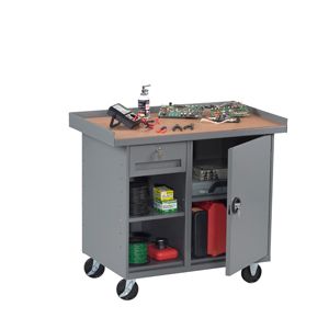 TENNSCO MB-2-2542 Mobile Workbench, Drawer, Cabinet, 42 x 25 x 36-1/4 Inch Size | CH3KNX