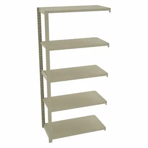 TENNSCO TO-5-3618-6 Boltless Shelving, Add-On, Medium-Duty, 36 Inch x 18 in, 78 Inch Overall Height, 5 Shelves | CU6FYK 45UW55