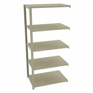 TENNSCO TO-5-3624-6 Boltless Shelving, Add-On, Medium-Duty, 36 Inch x 24 in, 78 Inch Overall Height, 5 Shelves | CU6FYR 45UW57