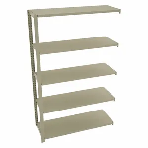 TENNSCO TO-5-4818-6 Boltless Shelving, Add-On, Medium-Duty, 48 Inch x 18 in, 78 Inch Overall Height, 5 Shelves | CU6FZD 45UW61