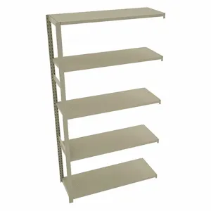 TENNSCO TO-5-4818-7 Boltless Shelving, Add-On, Medium-Duty, 48 Inch x 18 in, 90 Inch Overall Height, 5 Shelves | CU6FZG 45UW62