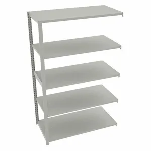 TENNSCO TO-5-4824-6 Boltless Shelving, Add-On, Medium-Duty, 48 Inch x 24 in, 78 Inch Overall Height, 5 Shelves | CU6FZK 45UW33