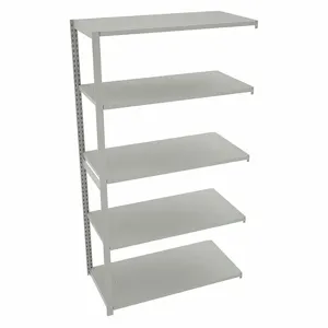 TENNSCO TO-5-4824-7 Boltless Shelving, Add-On, Medium-Duty, 48 Inch x 24 in, 90 Inch Overall Height, 5 Shelves | CU6FZN 45UW34