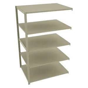 TENNSCO TO-5-4836-6 Boltless Shelving, Add-On, Medium-Duty, 48 Inch x 36 in, 78 Inch Overall Height, 5 Shelves | CU6FZP 45UW65