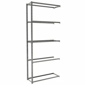 TENNSCO ZA7-3612A-5 Boltless Shelving, Add-On, Light-Duty, 36 Inch x 12 in, 84 Inch Overall Height, 5 Shelves | CU6FXV 36K407