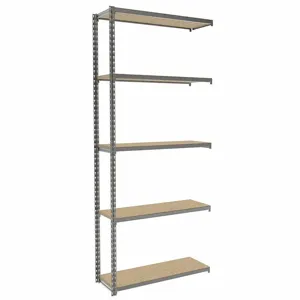 TENNSCO ZA7-3612A-5D Boltless Shelving, Add-On, Light-Duty, 36 Inch x 12 in, 84 Inch Overall Height, 5 Shelves | CU6FXW 36K431