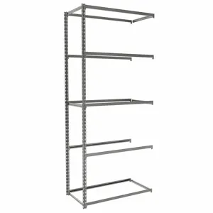 TENNSCO ZA7-3618A-5 Boltless Shelving, Add-On, Light-Duty, 36 Inch x 18 in, 84 Inch Overall Height, 5 Shelves | CU6FXX 36K409