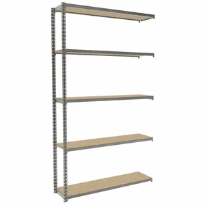 TENNSCO ZA7-4812A-5D Boltless Shelving, Add-On, Light-Duty, 48 Inch x 12 in, 84 Inch Overall Height, 5 Shelves | CU6FYC 36K437