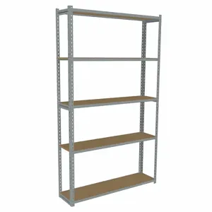 TENNSCO ZA7-4812S-5D Boltless Shelving, Starter, Light-Duty, 48 Inch x 12 in, 84 Inch Overall Height, 5 Shelves | CU6GCL 36K436