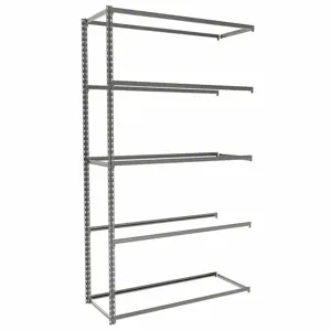 TENNSCO ZA7-4818A-5 Boltless Shelving, Add-On, Light-Duty, 48 Inch x 18 in, 84 Inch Overall Height, 5 Shelves | CU6FYD 36K415