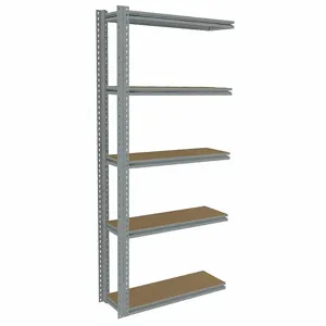 TENNSCO ZB7-3612A-5D Boltless Shelving, Add-On, Medium-Duty, 36 Inch x 12 in, 84 Inch Overall Height, 5 Shelves | CU6FYH 36K419