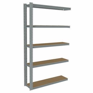 TENNSCO ZB7-4812A-5D Boltless Shelving, Add-On, Medium-Duty, 48 Inch x 12 in, 84 Inch Overall Height, 5 Shelves | CU6FZB 36K425