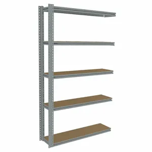 TENNSCO ZB7-4812A-5D Boltless Shelving, Add-On, Medium-Duty, 48 Inch x 12 in, 84 Inch Overall Height, 5 Shelves | CU6FZB 36K425