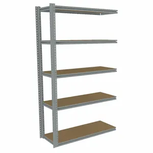 TENNSCO ZB7-4818A-5D Boltless Shelving, Add-On, Medium-Duty, 48 Inch x 18 in, 84 Inch Overall Height, 5 Shelves | CU6FZE 36K427