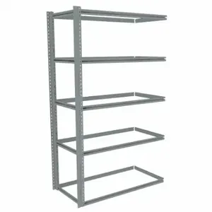 TENNSCO ZB7-4824A-5 Boltless Shelving, Add-On, Medium-Duty, 48 Inch x 24 in, 84 Inch Overall Height, 5 Shelves | CU6GEP 36K406