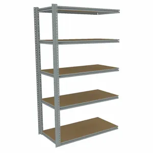 TENNSCO ZB7-4824A-5D Boltless Shelving, Add-On, Medium-Duty, 48 Inch x 24 in, 84 Inch Overall Height, 5 Shelves | CU6FZL 36K429